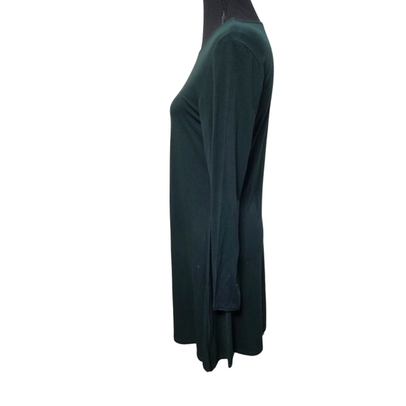 Old Navy NWT Dark Green Long Sleeve Dress Size Medium - Picture 3 of 6